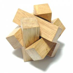 De madera - Cruz madera hexagono 