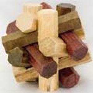 De madera - Esfera hexagonos 