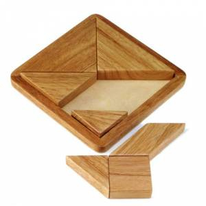 De madera - Tangram clásico de madera (Últimas Unidades) 